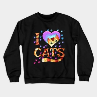 I-Love-My-Cat Crewneck Sweatshirt